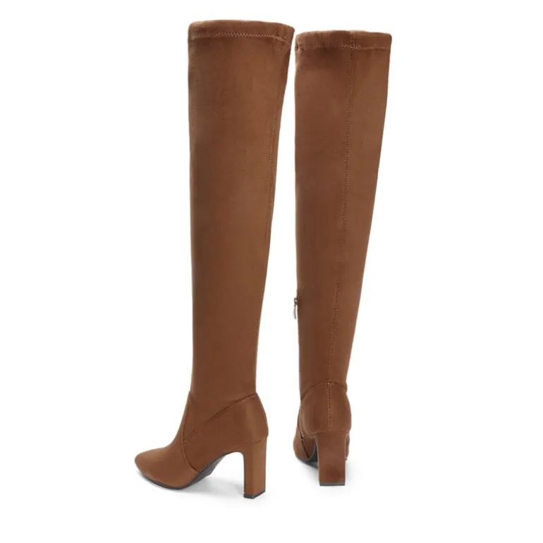 Stretch Thigh-High Boots