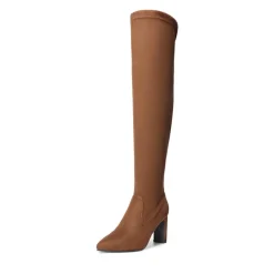 Stretch Thigh-High Boots