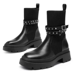 Stride Lug Sole Platform Slip On Booties