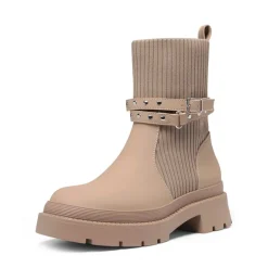 Stride Lug Sole Platform Slip On Booties