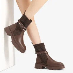 Stride Lug Sole Platform Slip On Booties