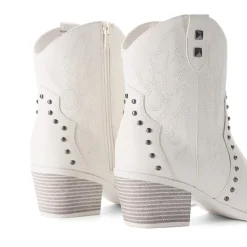Studded Chic Cowgirl Ankle Boots