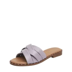 Studded Flat Slide Sandals