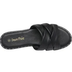 Studded Flat Slide Sandals