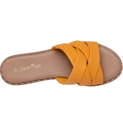 Studded Flat Slide Sandals