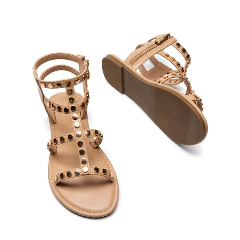 Studded Gladiator Sandals