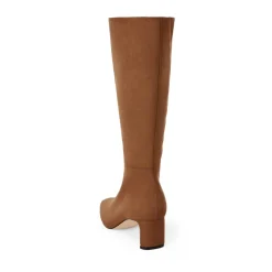 Suede Chunky Knee High Boots