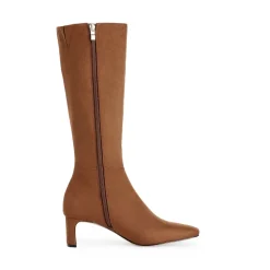 Suede Chunky Knee High Boots