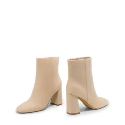 Suqare-Toe Block Heel Ankle Boots