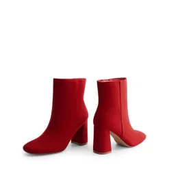 Suqare-Toe Block Heel Ankle Boots
