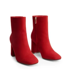 Suqare-Toe Block Heel Ankle Boots