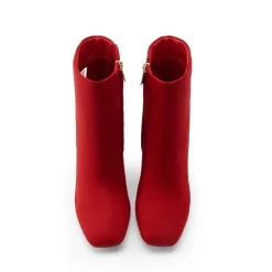 Suqare-Toe Block Heel Ankle Boots