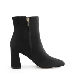 Suqare-Toe Block Heel Ankle Boots