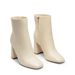 Suqare-Toe Block Heel Ankle Boots