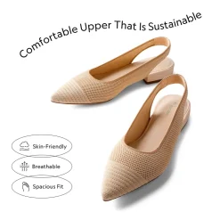 Sustainable Chic Slingback Flats