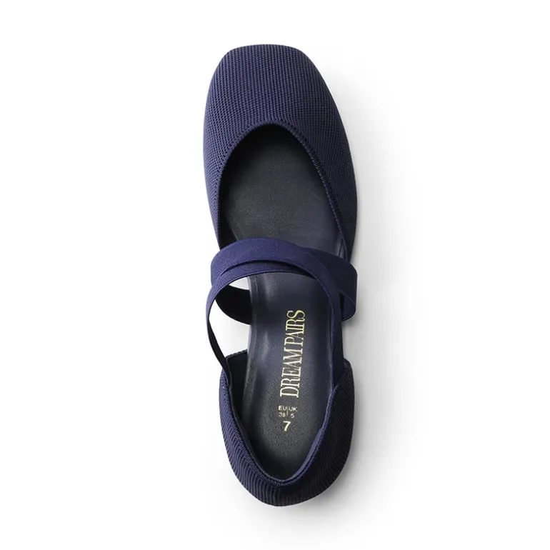 Sustainable Criss Cross Knit Ballet Flats