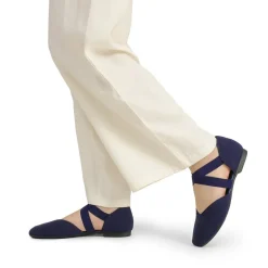 Sustainable Criss Cross Knit Ballet Flats