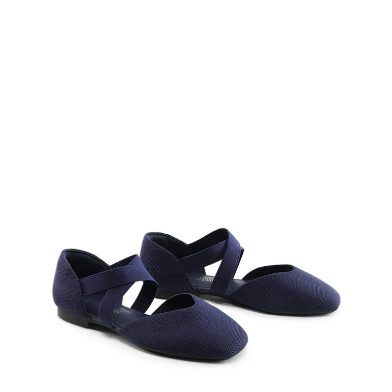 Sustainable Criss Cross Knit Ballet Flats