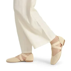 Sustainable Criss Cross Knit Ballet Flats