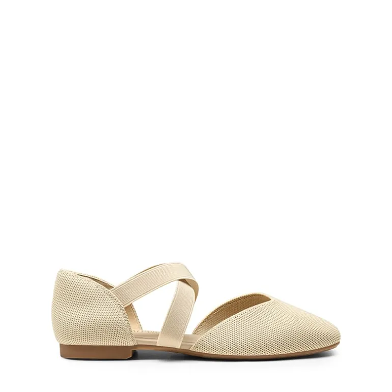 Sustainable Criss Cross Knit Ballet Flats