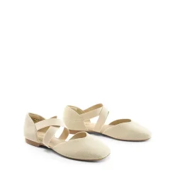 Sustainable Criss Cross Knit Ballet Flats