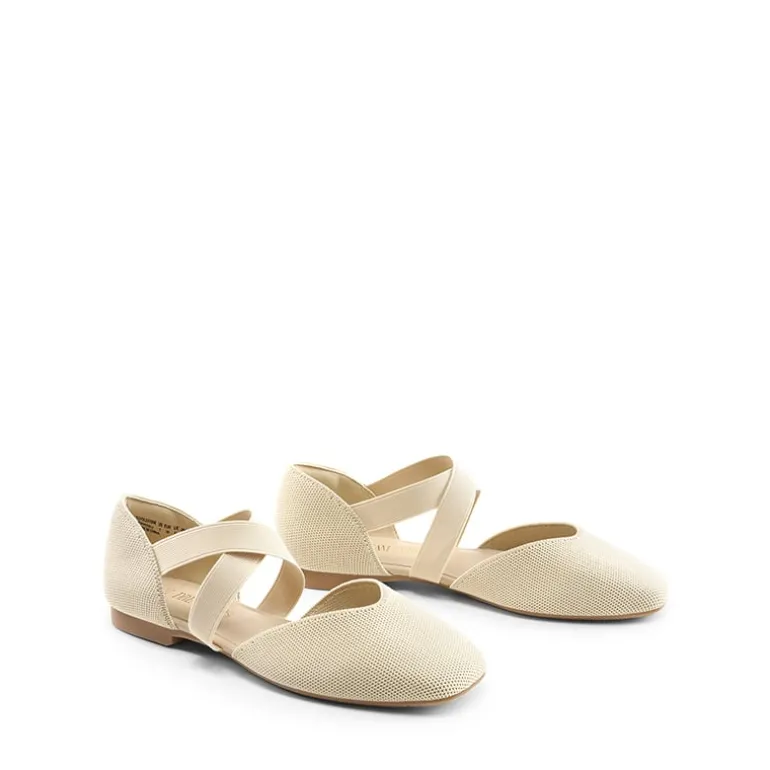 Sustainable Criss Cross Knit Ballet Flats