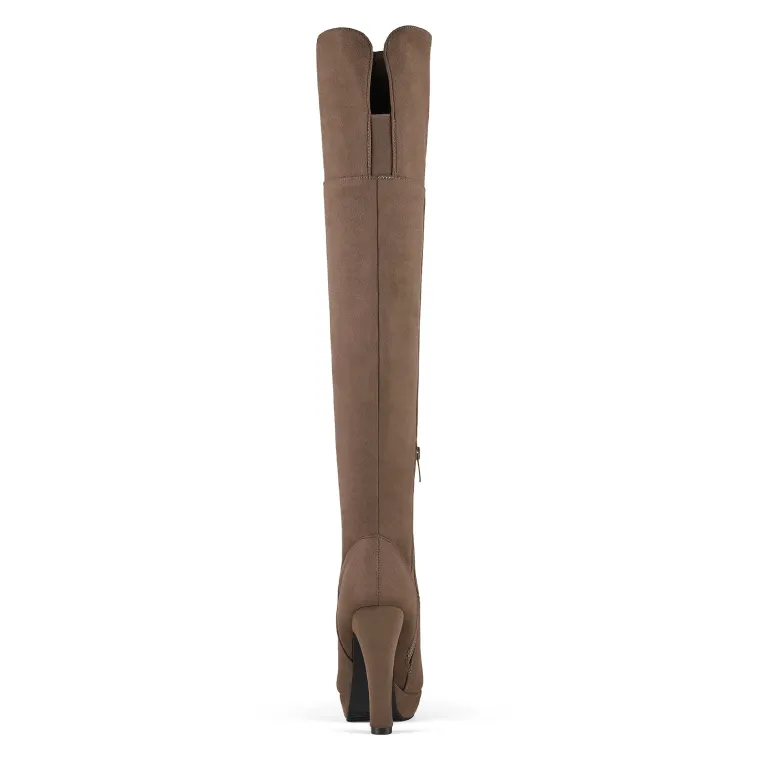 Thigh High Chunky Platform Boots