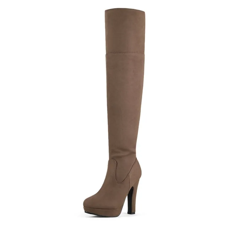 Thigh High Chunky Platform Boots