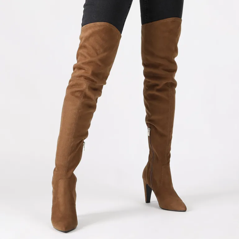 Thigh High Heeled Boots