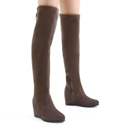 Thigh High Wedges Boots