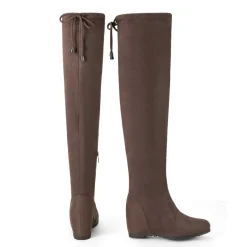 Thigh High Wedges Boots