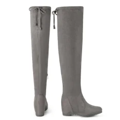Thigh High Wedges Boots