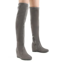 Thigh High Wedges Boots