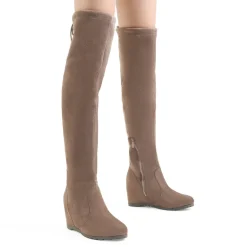 Thigh High Wedges Boots