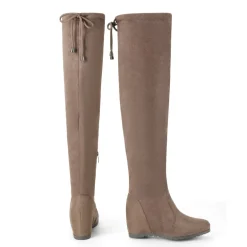 Thigh High Wedges Boots