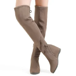 Thigh High Wedges Boots