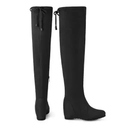 Thigh High Wedges Boots