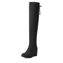 Thigh High Wedges Boots
