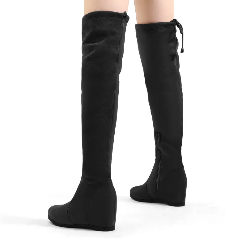 Thigh High Wedges Boots