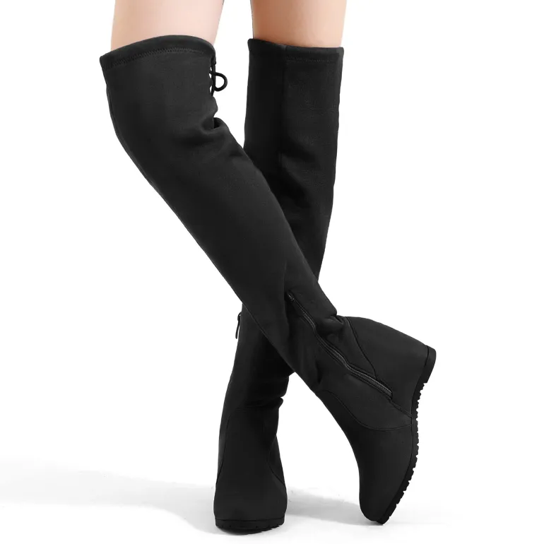 Thigh High Wedges Boots