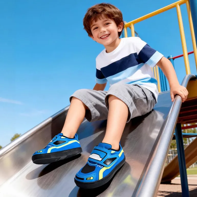 Toddler Boys’ Shoes with Hook-and-Loop Closure