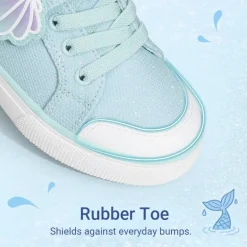 Toddler Girls’ Protective Rubber Toe Sneakers