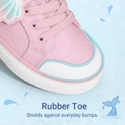 Toddler Girls’ Protective Rubber Toe Sneakers