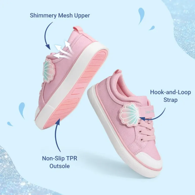 Toddler Girls’ Protective Rubber Toe Sneakers