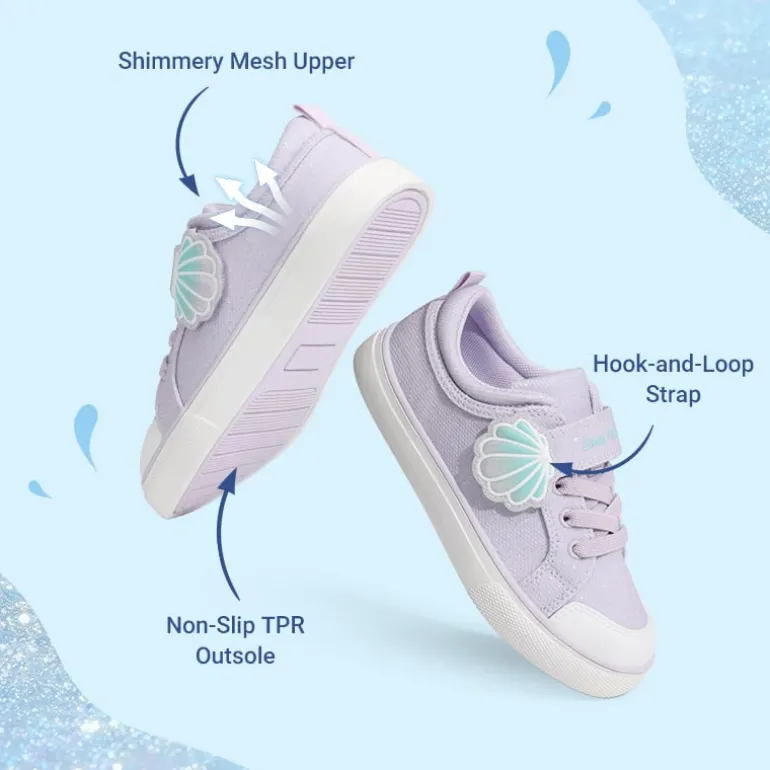 Toddler Girls’ Protective Rubber Toe Sneakers