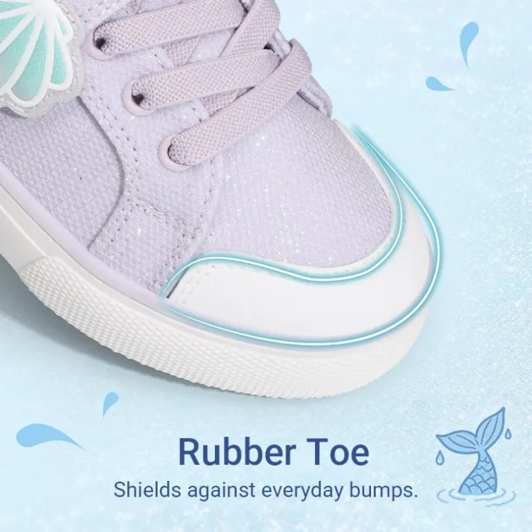 Toddler Girls’ Protective Rubber Toe Sneakers