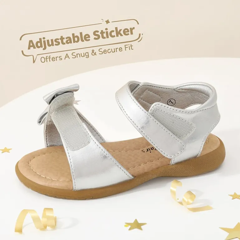 Toddler Girls' Summer Bow Sandals