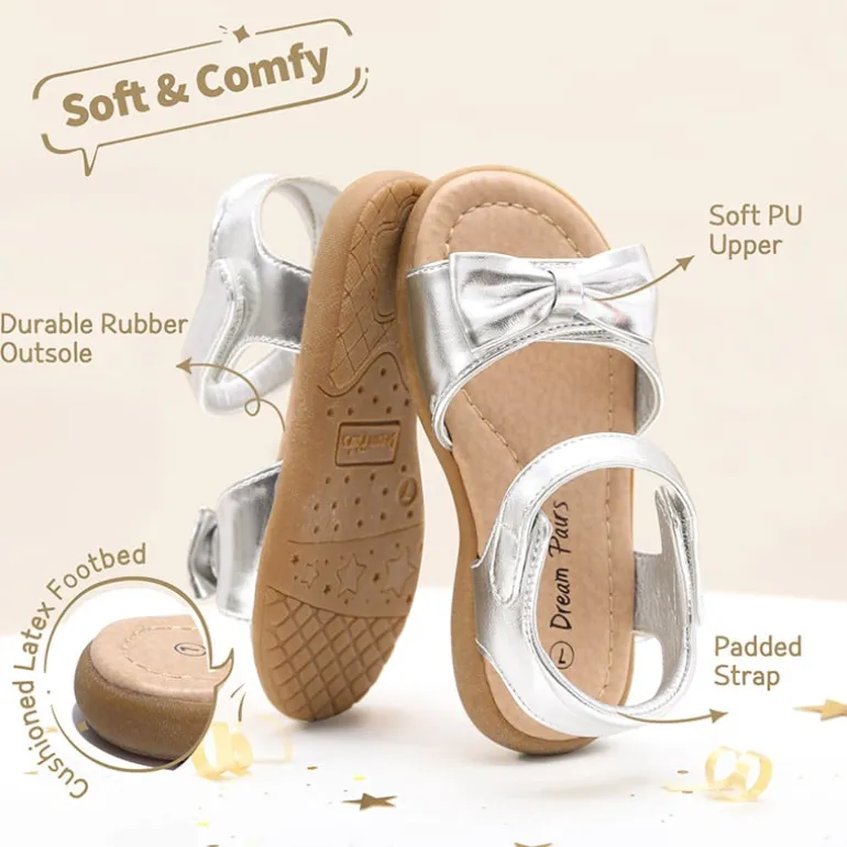 Toddler Girls' Summer Bow Sandals