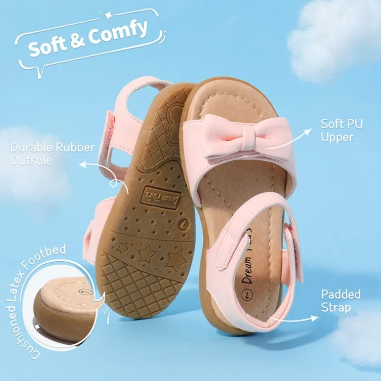 Toddler Girls' Summer Bow Sandals