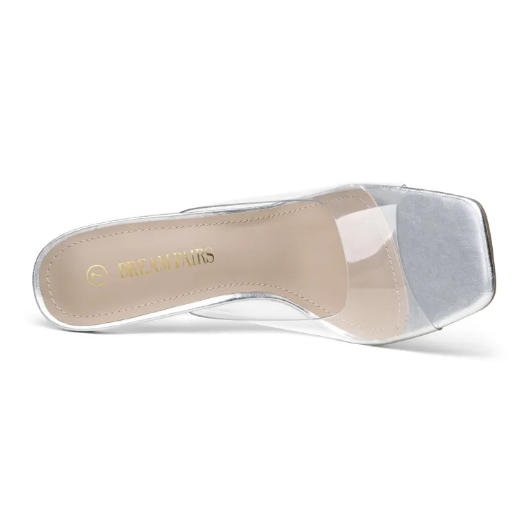 Transparent Stiletto Heel Sandals